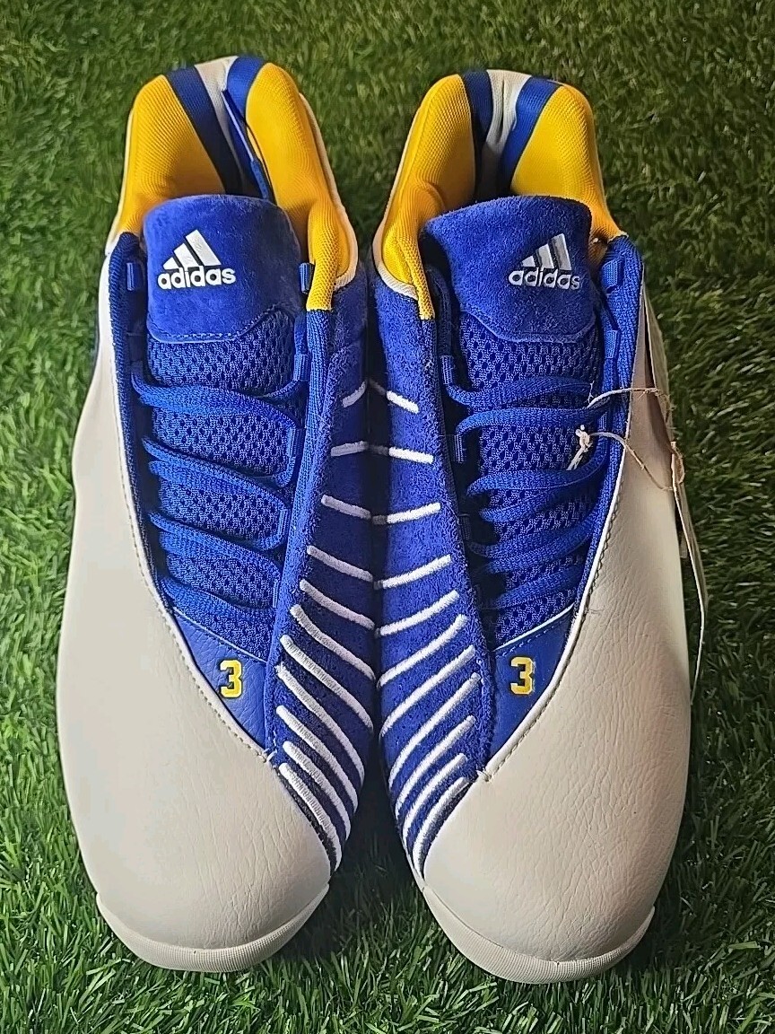 まあ Adidas TMAC 3 Restomod Auburndale White Blue Basketball Shoes
