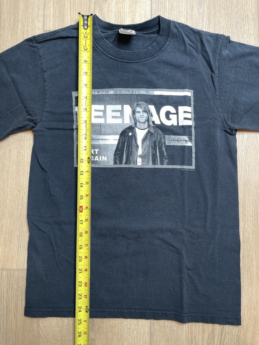 Vintage Kurt Cobain Teenage T-Shirt Nirvana Grunge 2002 End Of