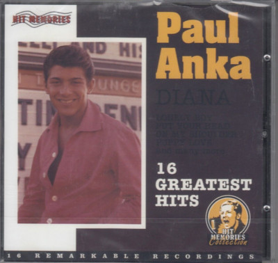 1 CD Paul Anka ... 16 Greatest Hits neu eingeschweißt