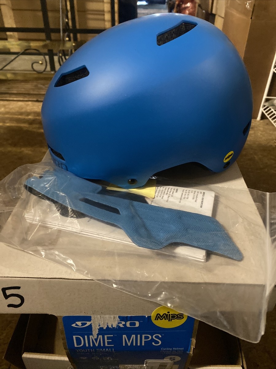 giro dime mips cycling helmet youth small blue