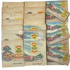 Vtg 1966 1975 1978 Top Value TV Trading Stamps Saver Books 21 Full 3 Empty