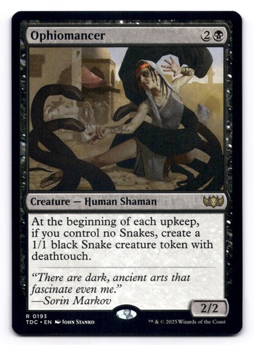 Ophiomancer NM Commander: Tarkir: Dragonstorm 193 MTG Rare