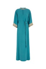 VALENTINO Turquoise Crepe Long Dress New & Authentic