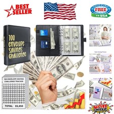 Portable Budget Planner with 100 Cash Envelopes - Organized Savings Made Easy