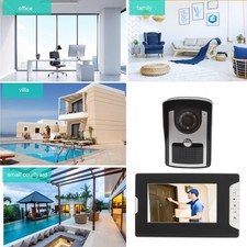 ­Video Intercom Doorbell Smart Dual Monitor Electronic Doorbell 16 Bells Night