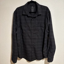 Mack Weldon Warmknit Wool Blend Flannel Button Up Shirt Men’s XXL Gray Plaid