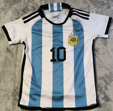 Argentina National Soccer Team Messi 10 AFA Youth Size US 22 Youth 6/8