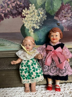 Zwei charmante DDR Puppen Minerva & ARI, Vintage-Originale