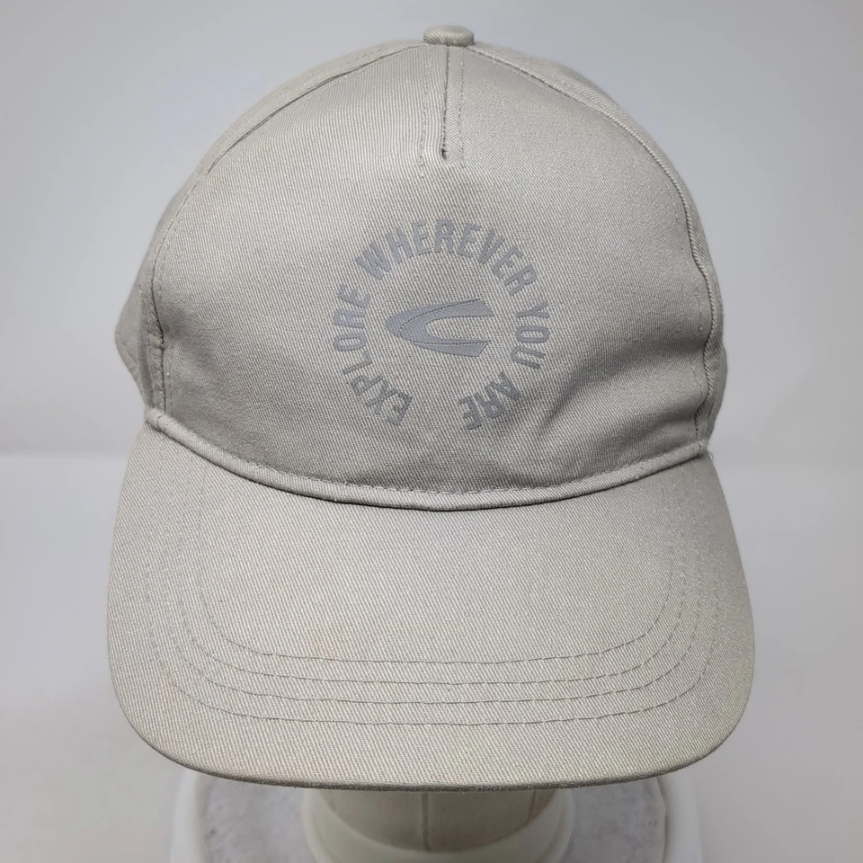 Gorra de béisbol Explore Wherever You Are Slideback gris sistema operativo ajustable camel activa Foto 2 de 4