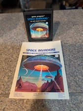 Atari 2600 Space Invaders With Manual Tested Combine Ship