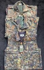 Panzerkombi- Weste- Lampe Set - Jumpsuit Bundeswehr Flecktarn Bundle