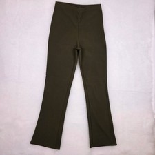 CW Olive Green High Rise Flare Pants Women’s XL Stretch USA Made 
