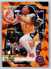2024 Panini Prizm WNBA #46 Zia Cooke Ice Orange Prizms Basketball