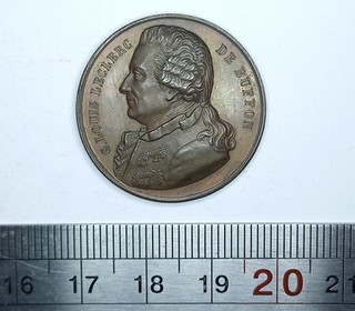 Médaille zoologique de Seine et Oise Louis Leclerc de Buffon 1864 🇫🇷REF0891A