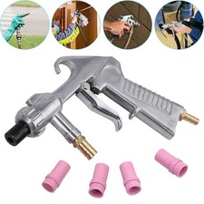 Sand Blaster Gun Blasting Grit Shot Sandblaster Siphon Feed Gun+Ceramic Nozzles