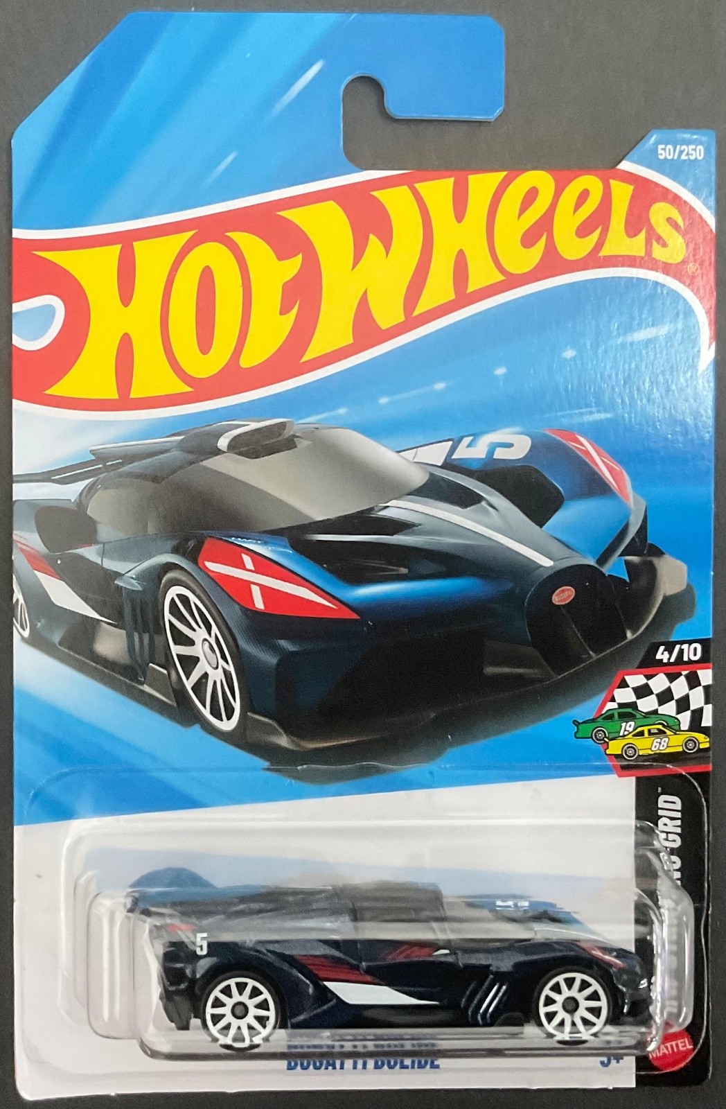 Hot Wheels BUGATTI BOLIDE, Blue, * DAMAGED *, 2026 B-Case, ** BOX SHIPPING **