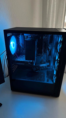 Custom Gaming Desktop Tower PC Schwarz RGB Beleuchtung GeForce RTX Set Monitor