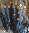Vintage Levi's Jean Jacket W/ Bottle Caps On It — photo 6