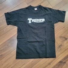 Vintage 90s Triumph Motorcycles Dallas Texas T Shirt Large 1A