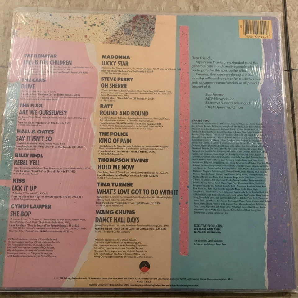 Various Artists MTV’s Rock ‘N Roll To Go 1985 Vinyl LP Foto 4 de 4