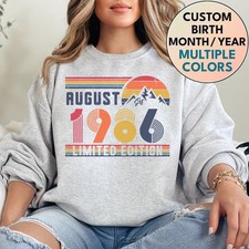 Birthday Sweatshirt Party Celebration Gift Present