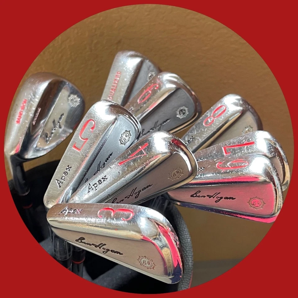 [Lefty / Ben Hogan] APEX Iron Set 9pcs 3-4-5-6-7-8-9-Ew-Sw Flex 3 Original Steel - Image 3 of 4