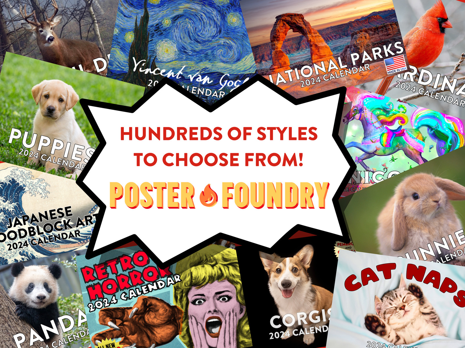 Hiroshige Calendar 2026 Japanese Art Woodblock Print Wood Block Monthly