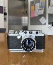 Leica Ernst Leitz Wetzlar Silver Rangefinder Camera w/ Nikkor-H.C 5cm f/2