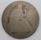 1873 Seated Liberty Silver Half Dollar 50C - Philadelphia Mint
