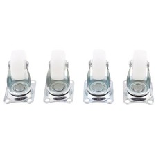 4pieces heavy duty 1.5 '' pivotant roues roulettes meubles roulette blanc
