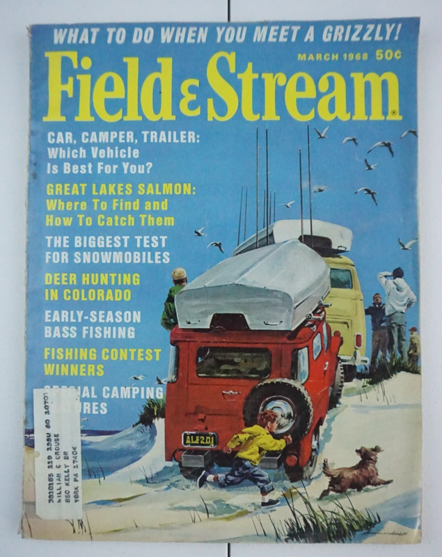 Field & Stream Magazine March 1968 ~ Fishing ~ Hunting