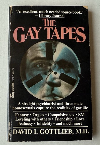 Vintage 1980 The Gay Tapes Paperback Book Male Homosexuality Psychiatry Gottlieb - Picture 1 of 11