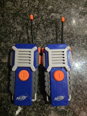 Nerf Walkie Talkie Two Way Radio Handheld Blue Hasbro Toy 2014 Set of 2 Tested