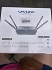 WAVLINK Mighty EX1 AX3000 Dual-Band Wi-Fi 6 Mesh Router (Model: WL-WN586X3) NEW