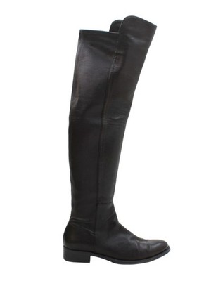 Stuart Weitzman Damen Stiefel UK 9,5 Schwarz 100% Leder Reitstiefel