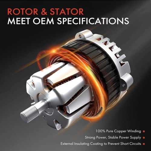 Alternator for INFINITI JX35 QX60 Nissan Murano Pathfinder 3.5L 150A CW 7-Groove - Picture 8 of 22