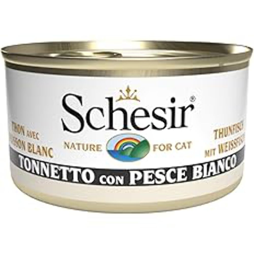 SCHESIR TONNETTO CON PESCE BIANCO IN JELLY 85 GR