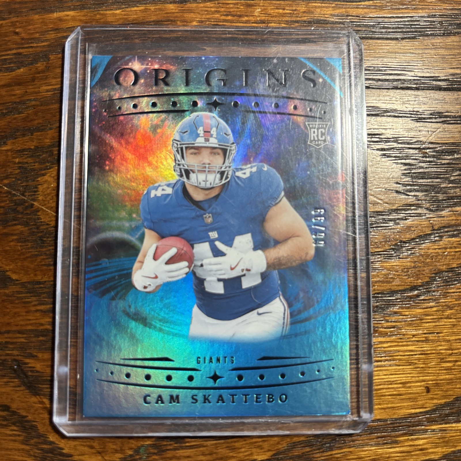 2025 Panini Origins Cam Skattebo RC Holo Turquoise /99 New York Giants #123