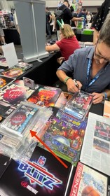 NBA Jam - Sega CD - New Graded - WATA 9.8 A+ Signed By Tim Kitzrow - V-overlap