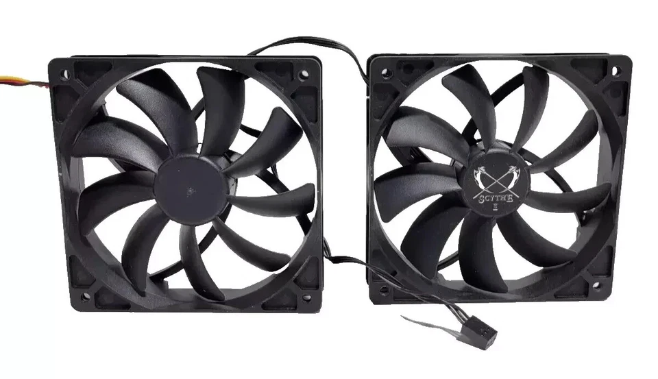 Scythe 120mm 3 pin Computer case fans PC Gaming DC 12V SY1225SL12SL - Image 3 of 4