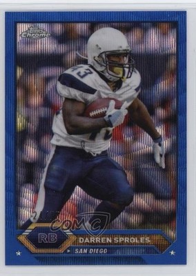 2023 Composite Topps Chrome Blue Wave Refractor 24/75 Darren Sproles #31 p8v