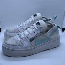 Nike Court Vision Womens 11 White Green Alta TXT Basketball Running Sneakers