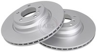 2X A.B.S. Bremsscheibe Beschichtet 17661 FüR E87 E84 E91 E92 Bmw E90 E88 E93 E82