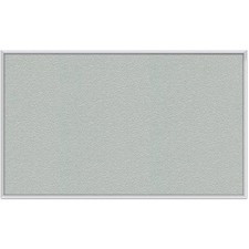 Pemberly Row Vinyl 18" x 24" Bulletin Board with Aluminum Frame in Silver