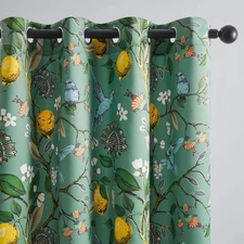 Topfinel Floral Spring Curtains 84 Inches Long Drapes,Vintage French Country ...