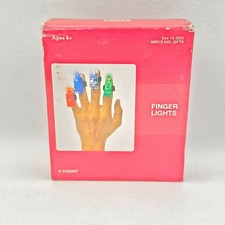 LED Finger Lights   4 Count Light-Up Finger Beams   Party Favors, Toys  Gag Gif