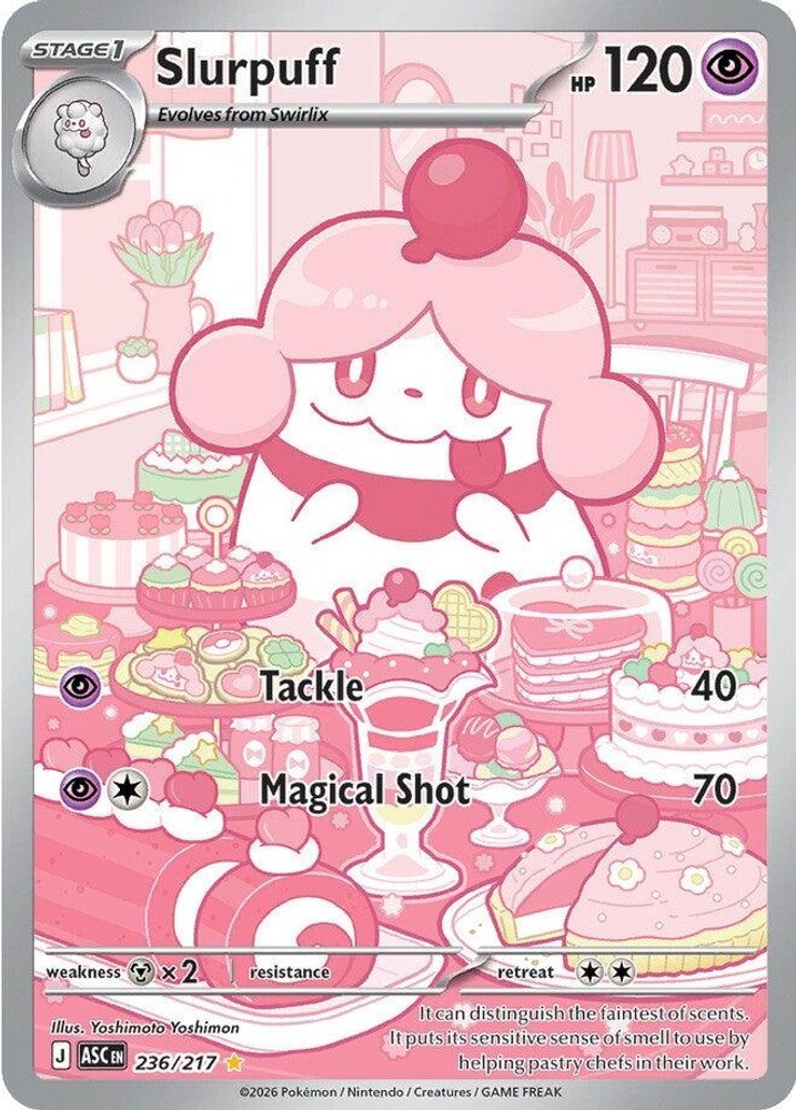 Slurpuff 236/217 ME: Ascended Heroes Illustration Rare Pokemon NM