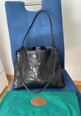 Mulberry schwarze Lederhandtasche, kaum gebraucht, wie neu