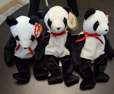 Ty Beanie Babies (Panda Bear)- Fortune Priced Each Smoke Free NMWT