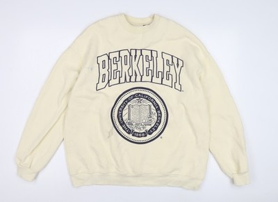Pull & Bear Unisex Ivory UC Berkeley Sweatshirt S